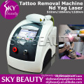 Portable Tattoo Remover Laser Machine Q Switched Nd Yag Laser Tattoo Removal Machine